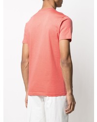 orange T-Shirt mit einem Rundhalsausschnitt von Paul Smith