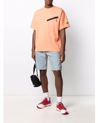 orange T-Shirt mit einem Rundhalsausschnitt von Nike