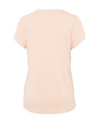 orange T-Shirt mit einem V-Ausschnitt von Bonita