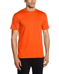 orange T-shirt von Fruit of the Loom