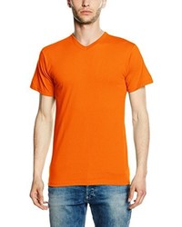 orange T-shirt von Fruit of the Loom