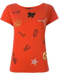 orange T-shirt von Love Moschino