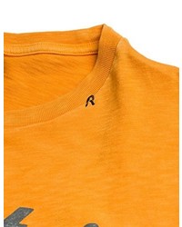 orange T-shirt von Replay