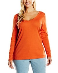 orange T-shirt von Sheego