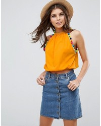 orange Trägershirt von Asos