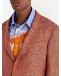 orange Tweed Sakko von Etro