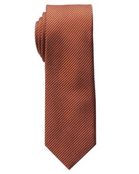 orange vertikal gestreifte Krawatte von Eterna