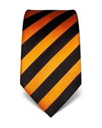 orange vertikal gestreifte Krawatte von Vincenzo Boretti