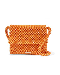 orange Perlen Shopper Tasche