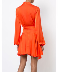 orange Wickelkleid von Patbo