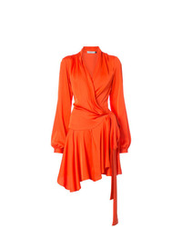 orange Wickelkleid von Patbo