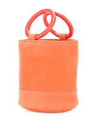 orange Wildleder Beuteltasche von Simon Miller