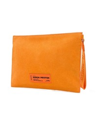 orange Wildleder Clutch von Heron Preston