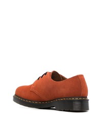 orange Wildleder Derby Schuhe von Dr. Martens