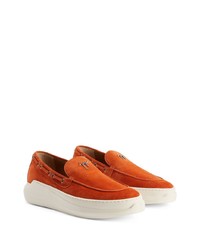 orange Wildleder Derby Schuhe von Giuseppe Zanotti