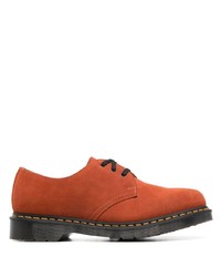 orange Wildleder Derby Schuhe von Dr. Martens