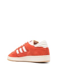 orange Wildleder niedrige Sneakers von adidas