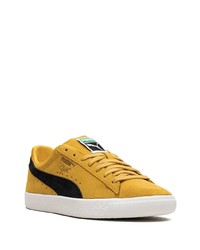 orange Wildleder niedrige Sneakers von Puma