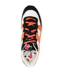 orange Wildleder niedrige Sneakers von Diadora