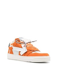 orange Wildleder niedrige Sneakers von Off-White