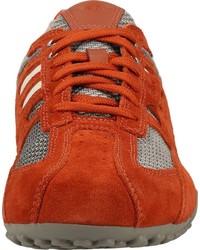 orange Wildleder niedrige Sneakers von Geox