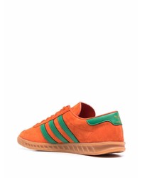 orange Wildleder niedrige Sneakers von adidas