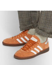 orange Wildleder niedrige Sneakers von adidas Originals