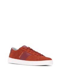 orange Wildleder niedrige Sneakers von PS Paul Smith