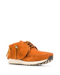 orange Wildleder niedrige Sneakers von VISVIM