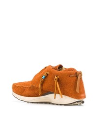 orange Wildleder niedrige Sneakers von VISVIM