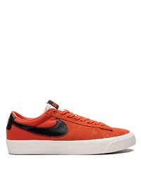 orange Wildleder niedrige Sneakers von Nike