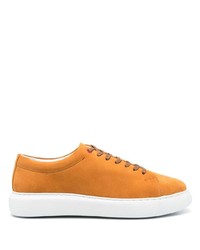 orange Wildleder niedrige Sneakers von Peuterey