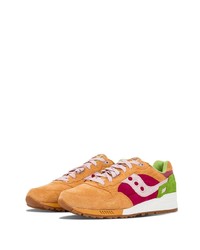 orange Wildleder niedrige Sneakers von Saucony