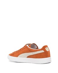 orange Wildleder niedrige Sneakers von Puma