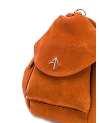 orange Wildleder Rucksack von Manu Atelier