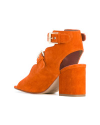 orange Wildleder Sandaletten von Laurence Dacade