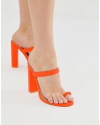 orange Wildleder Sandaletten von SIMMI Shoes