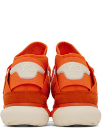 orange Wildleder Sportschuhe von Y-3