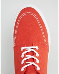 orange Wildleder Turnschuhe von Asos