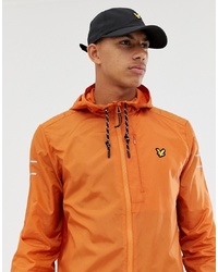 orange Windjacke von Lyle & Scott Fitness