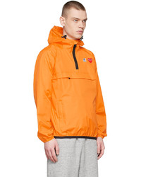 orange Windjacke von Comme Des Garcons Play