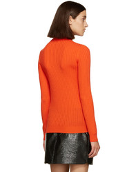 orange Wollpullover von Courreges