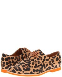 Oxford Schuhe mit Leopardenmuster