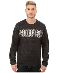 Pullover mit einem Rundhalsausschnitt mit Weihnachten Muster
