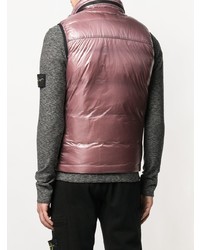 rosa ärmellose Jacke von Stone Island