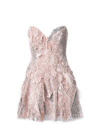 rosa ausgestelltes Kleid aus Pailletten von Trash Couture
