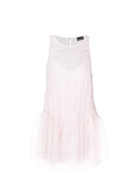 rosa ausgestelltes Kleid aus Spitze von Ermanno Ermanno