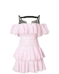 rosa ausgestelltes Kleid aus Spitze von Giambattista Valli
