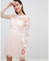 rosa ausgestelltes Kleid aus Spitze von Vila