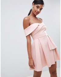 rosa ausgestelltes Kleid von ASOS DESIGN